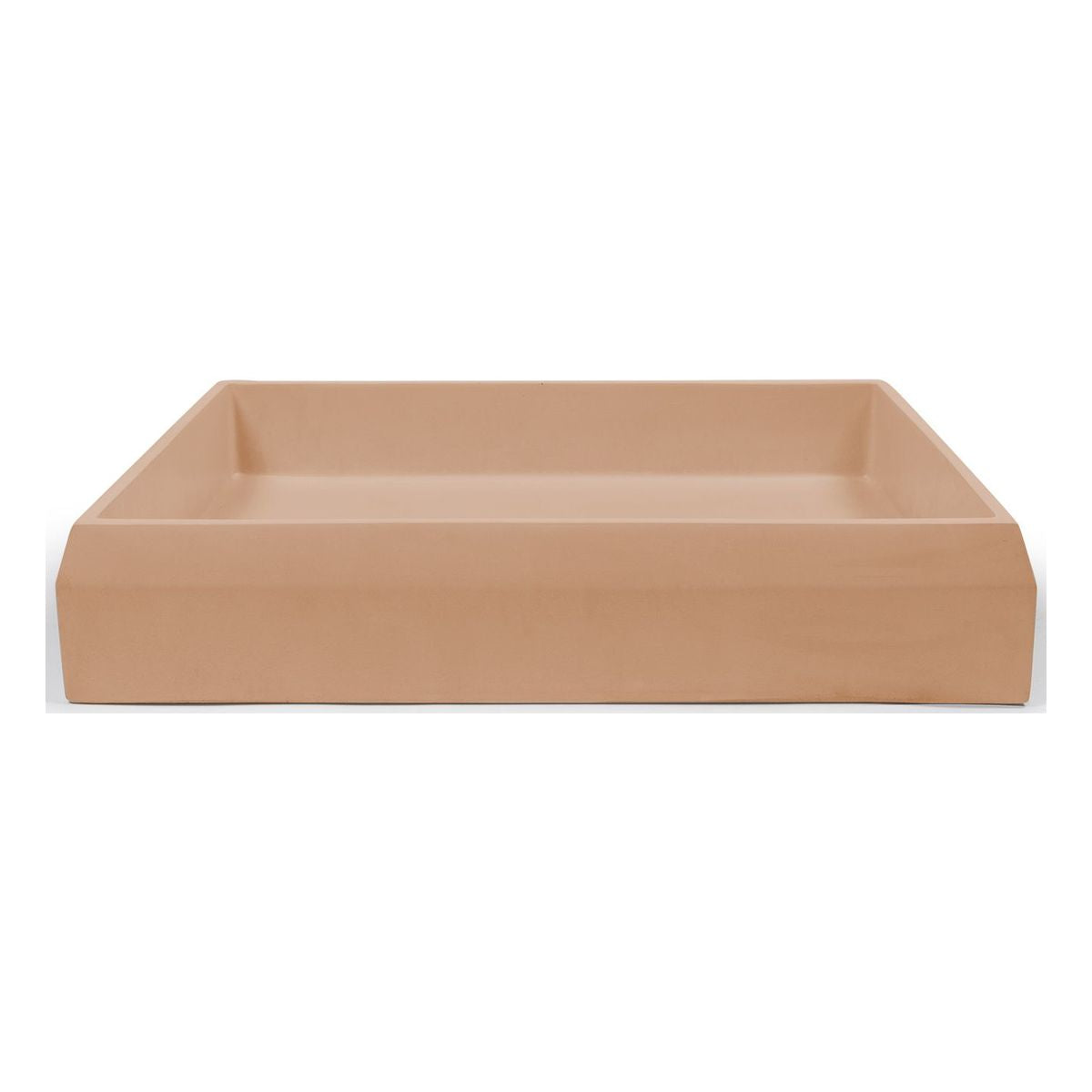 Nood Surface Mount Prism Rectangle Basin in Pastel Peach