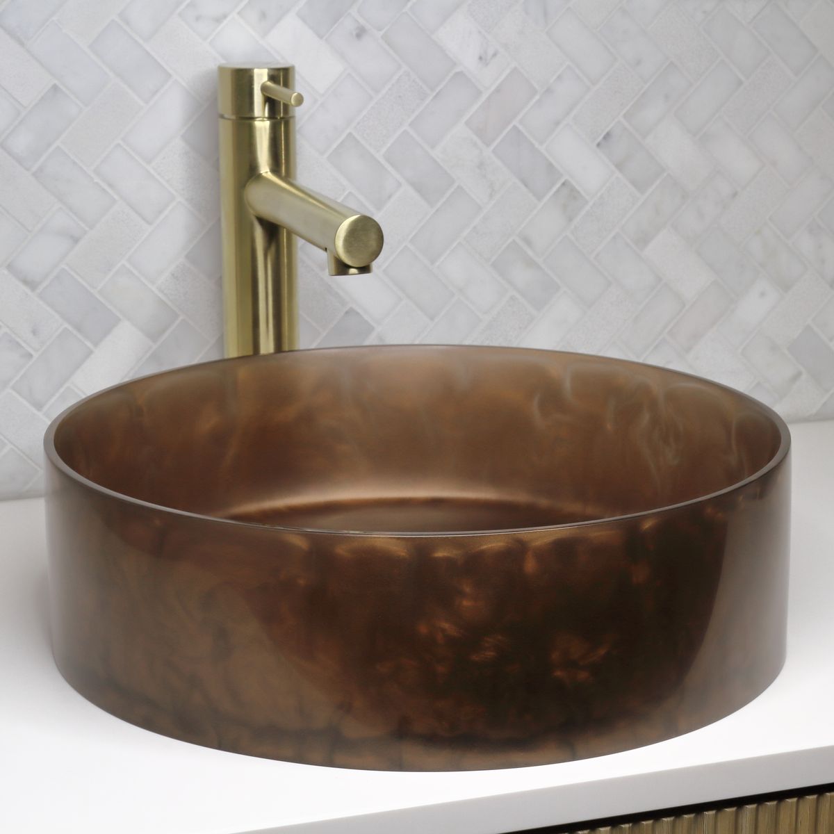 The Basin Lab Pearl 280 Coliseum Basin, Cognac
