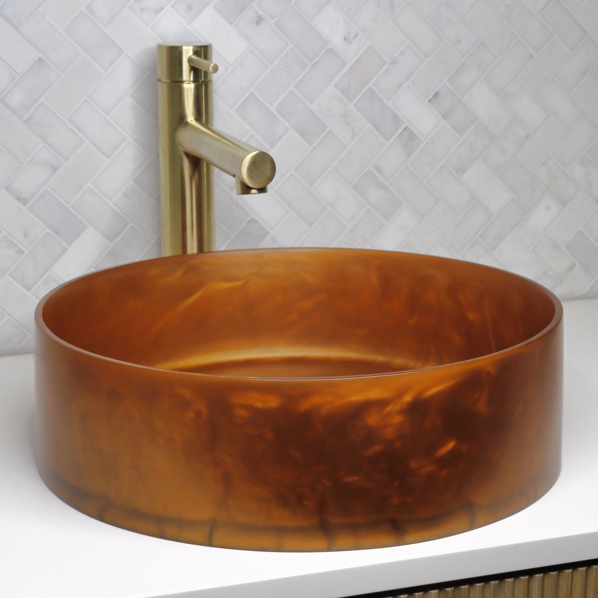 The Basin Lab Pearl 360 Coliseum Basin, Copper