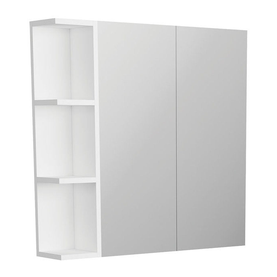 Fienza Pencil Edge 600 Mirror Cabinet, 1 Side Shelf