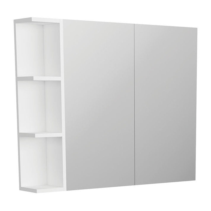 Fienza Pencil Edge 750 Mirror Cabinet, 1 Side Shelf