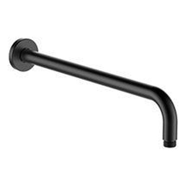 Otti Pavia 400mm Matte Black Straight Wall Arm Round