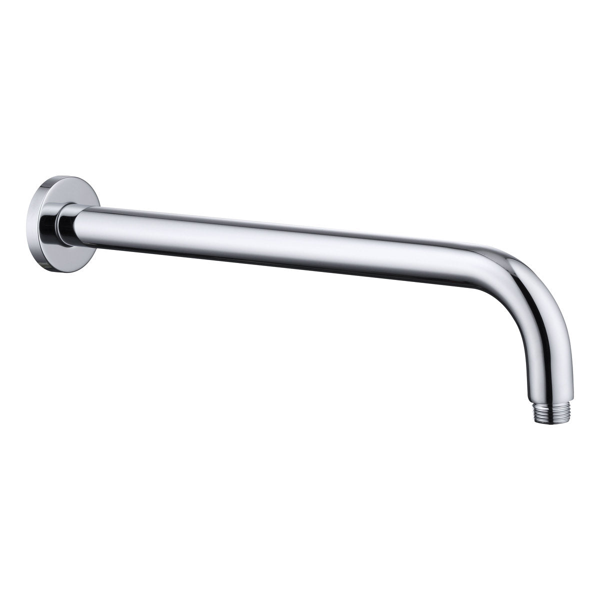 Otti Pavia 400mm Chrome Straight Wall Arm Round