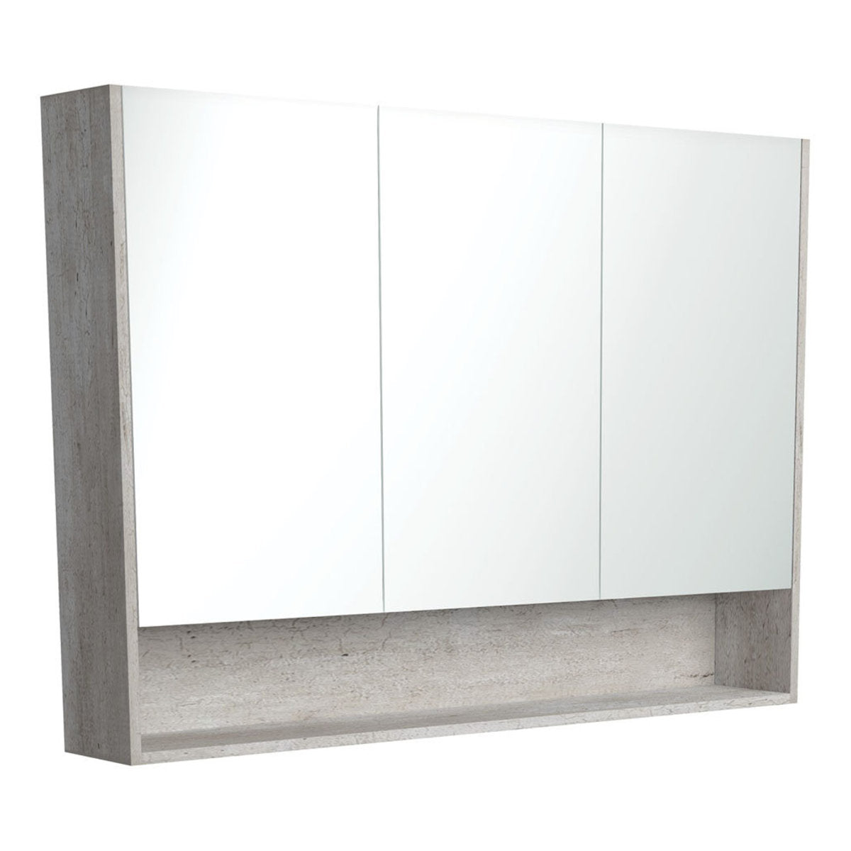 Fienza 1200 Mirror Cabinet with Display Shelf, Industrial