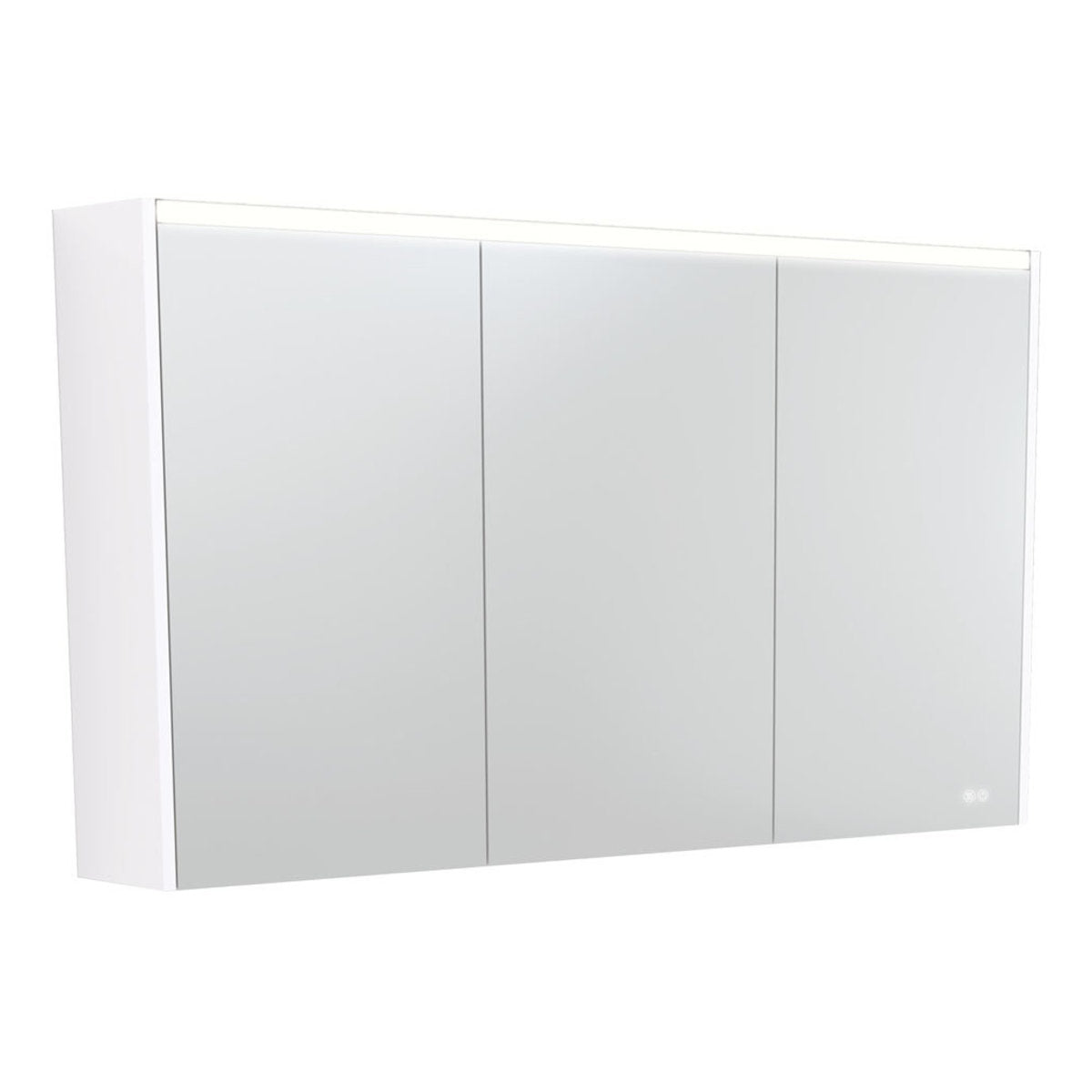 Fienza 1200 LED Mirror Cabinet with Gloss White Side Panels