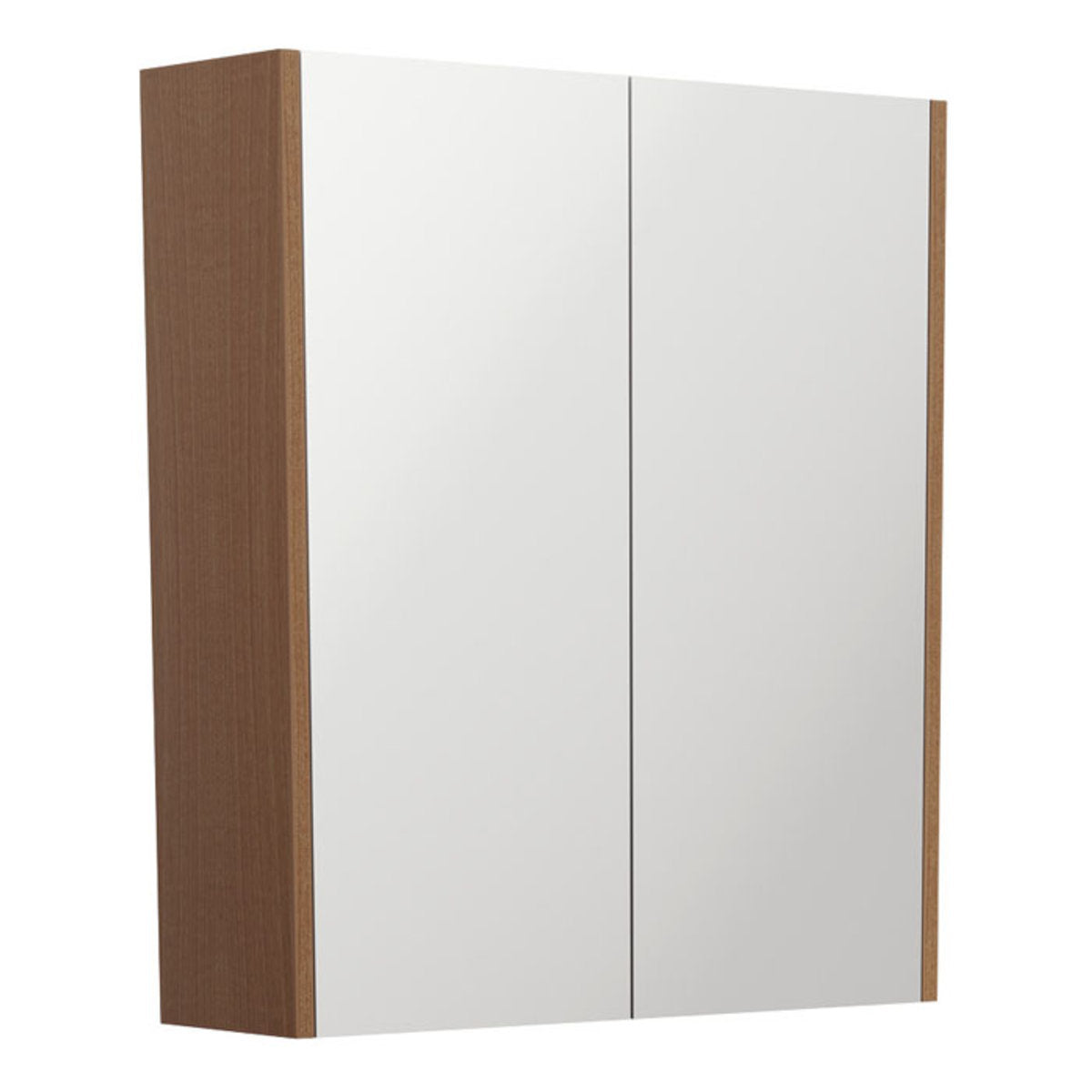 Fienza 600 Mirror Cabinet with Walnut Side Panels