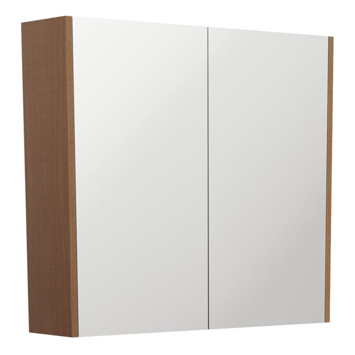 Fienza 750 Mirror Cabinet with Walnut Side Panels