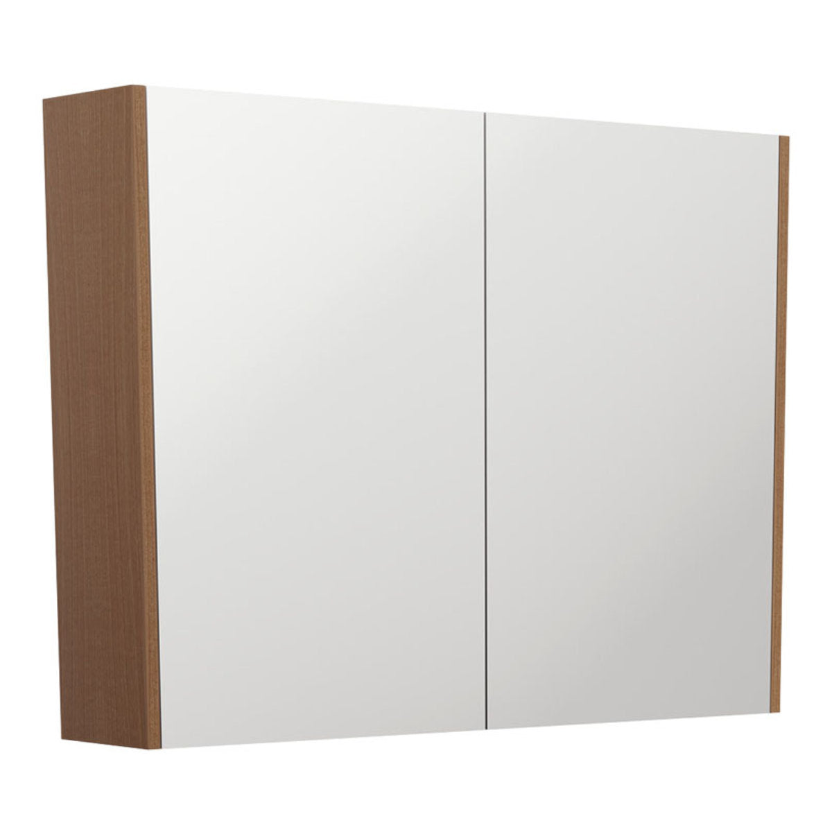Fienza 900 Mirror Cabinet with Walnut Side Panels
