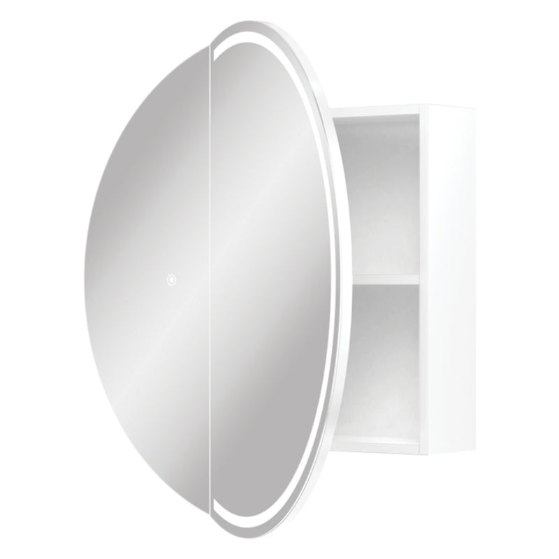 Fienza Round Split LED Mirror Cabinet