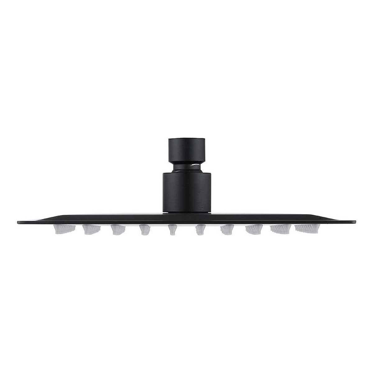 Otti Pavia 250mm Matte Black Shower Head Stainless Steel Round