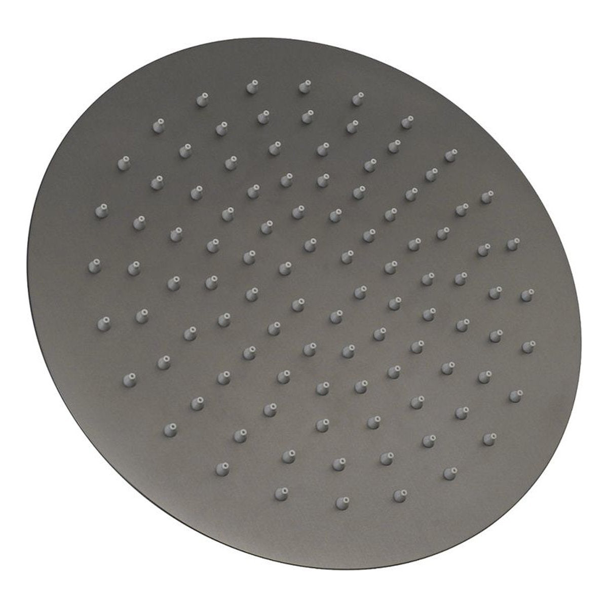 Otti Pavia 250mm Gun Metal Shower Head Stainless Steel Round