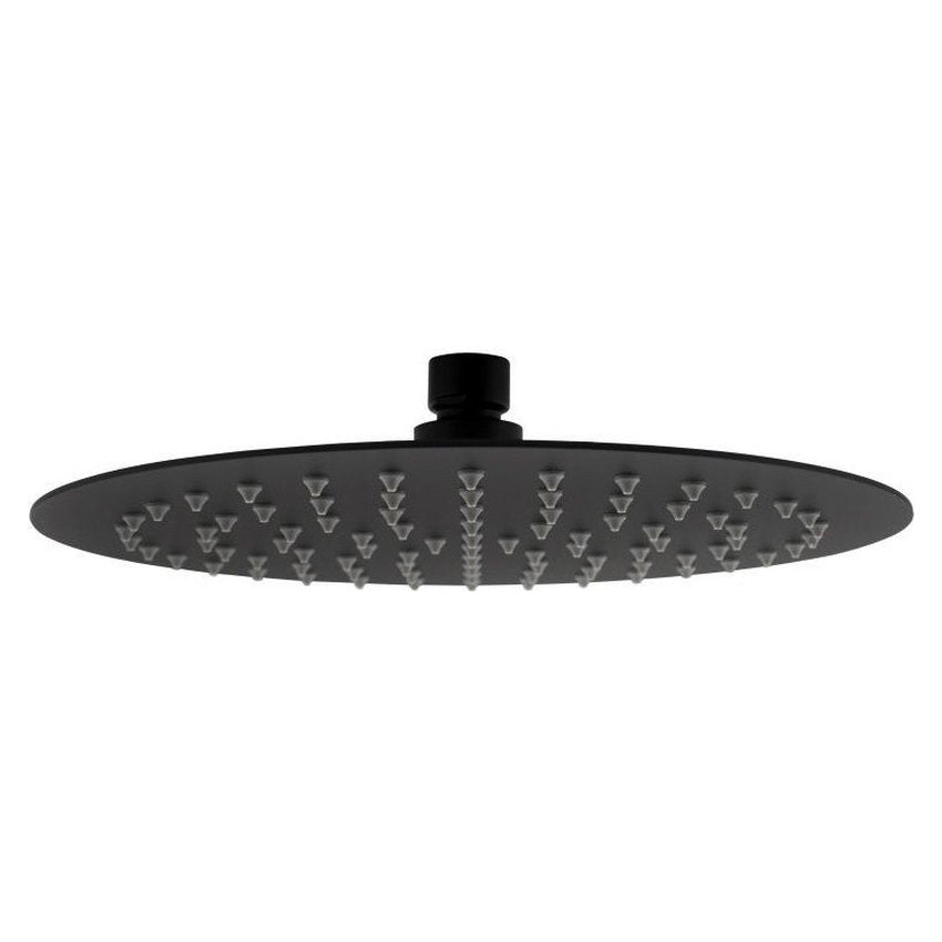Otti Pavia 300mm Matte Black Shower Head Stainless Steel Round