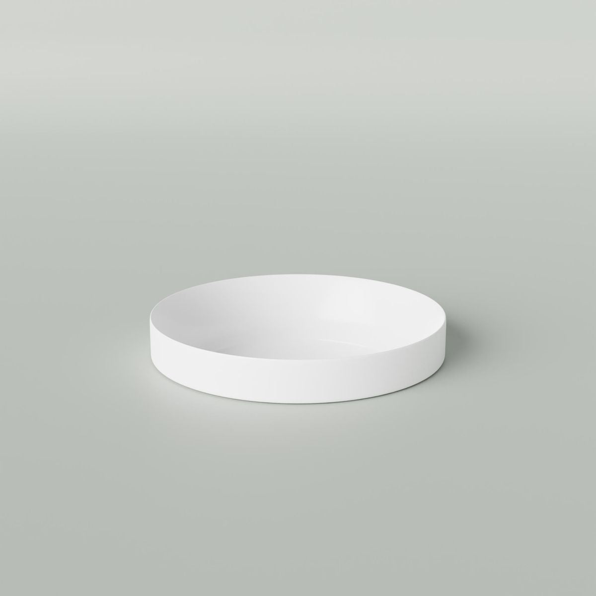 Paco Above Counter Basin - Semi-Inset White Matte
