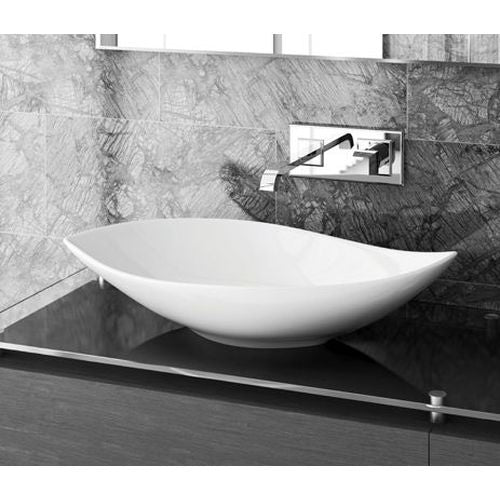 Studio Bagno Piroga Bench Basin - Gloss White