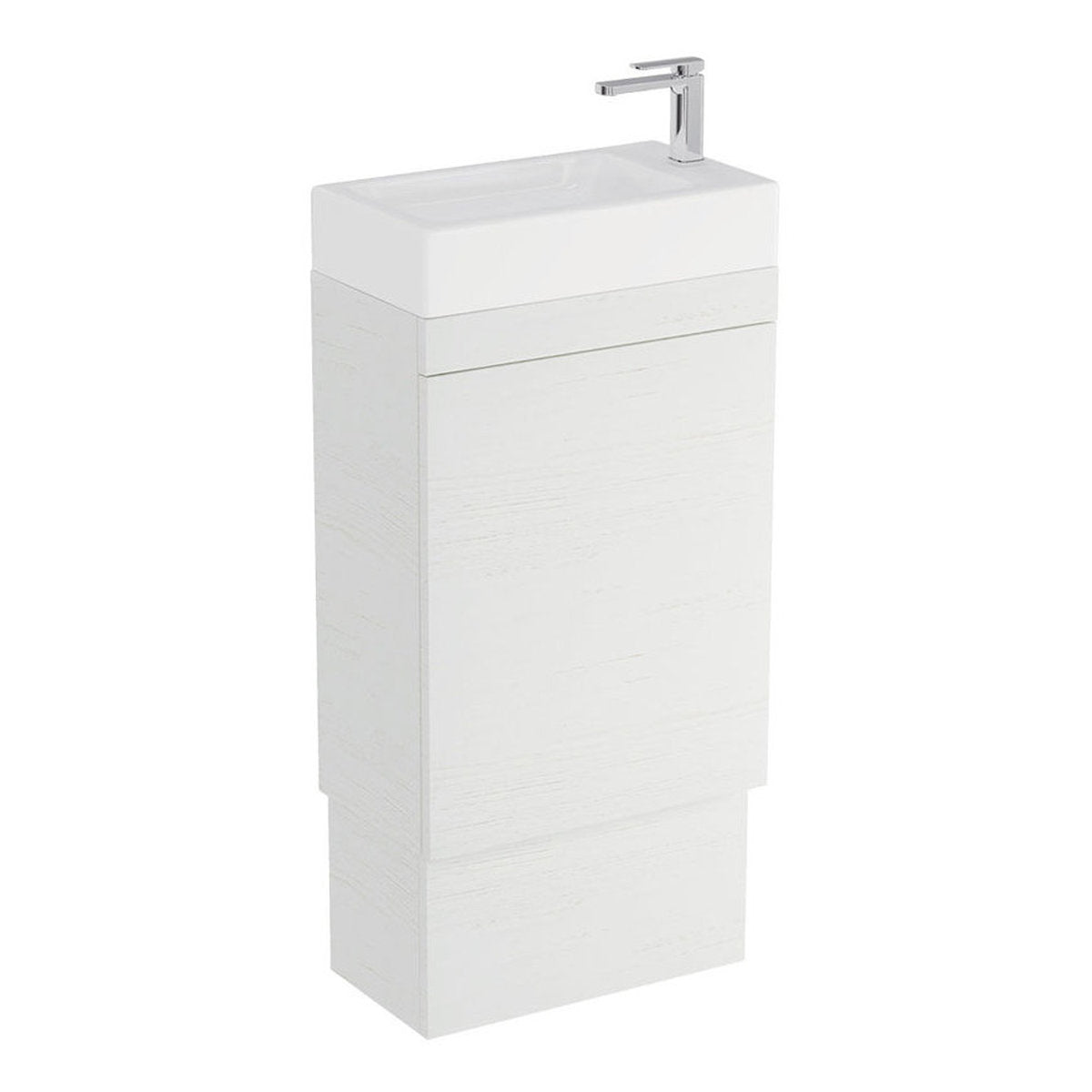 Fienza Riley Slim Ensuite 450 Floor Standing Vanity, Ralph Basin-Top