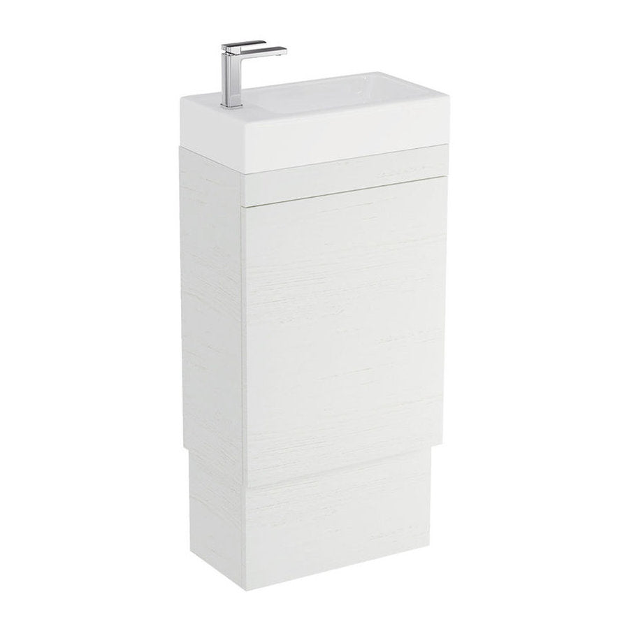 Fienza Riley Slim Ensuite 450 Floor Standing Vanity, Ralph Basin-Top