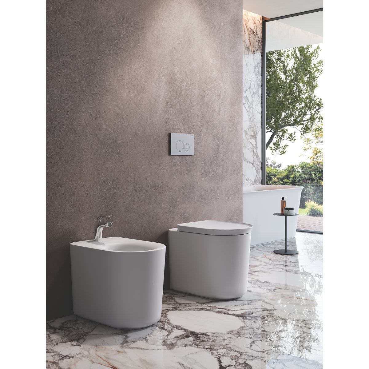 Fienza RAK Valet Wall-Faced Toilet, Alpine Gloss White