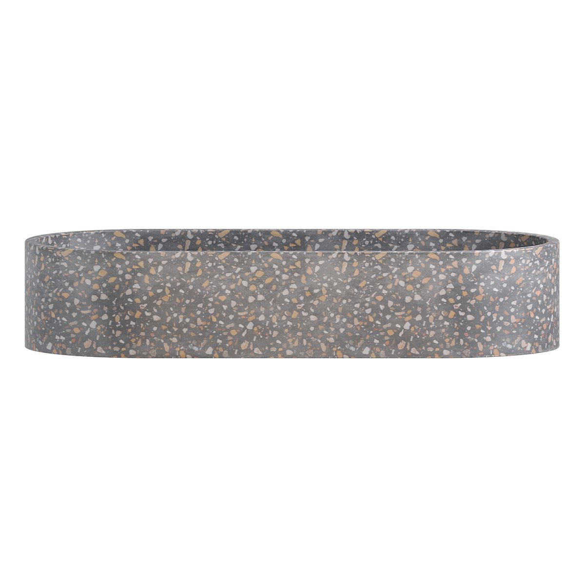 Fienza Jada Pill Concrete Above Counter Basin, Lunar Terrazzo