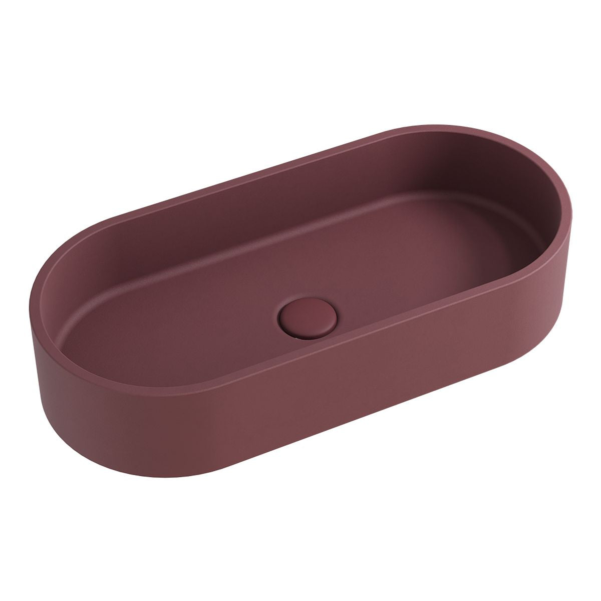 Fienza Jada Pill Concrete Above Counter Basin, Mulberry