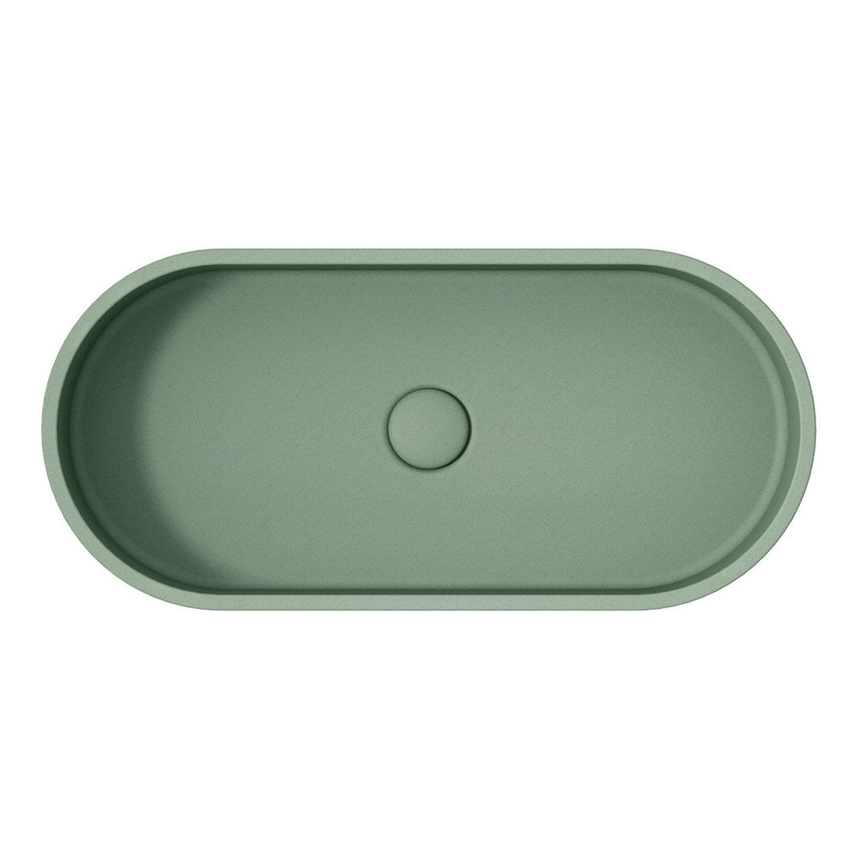 Fienza Jada Pill Concrete Above Counter Basin, Sage