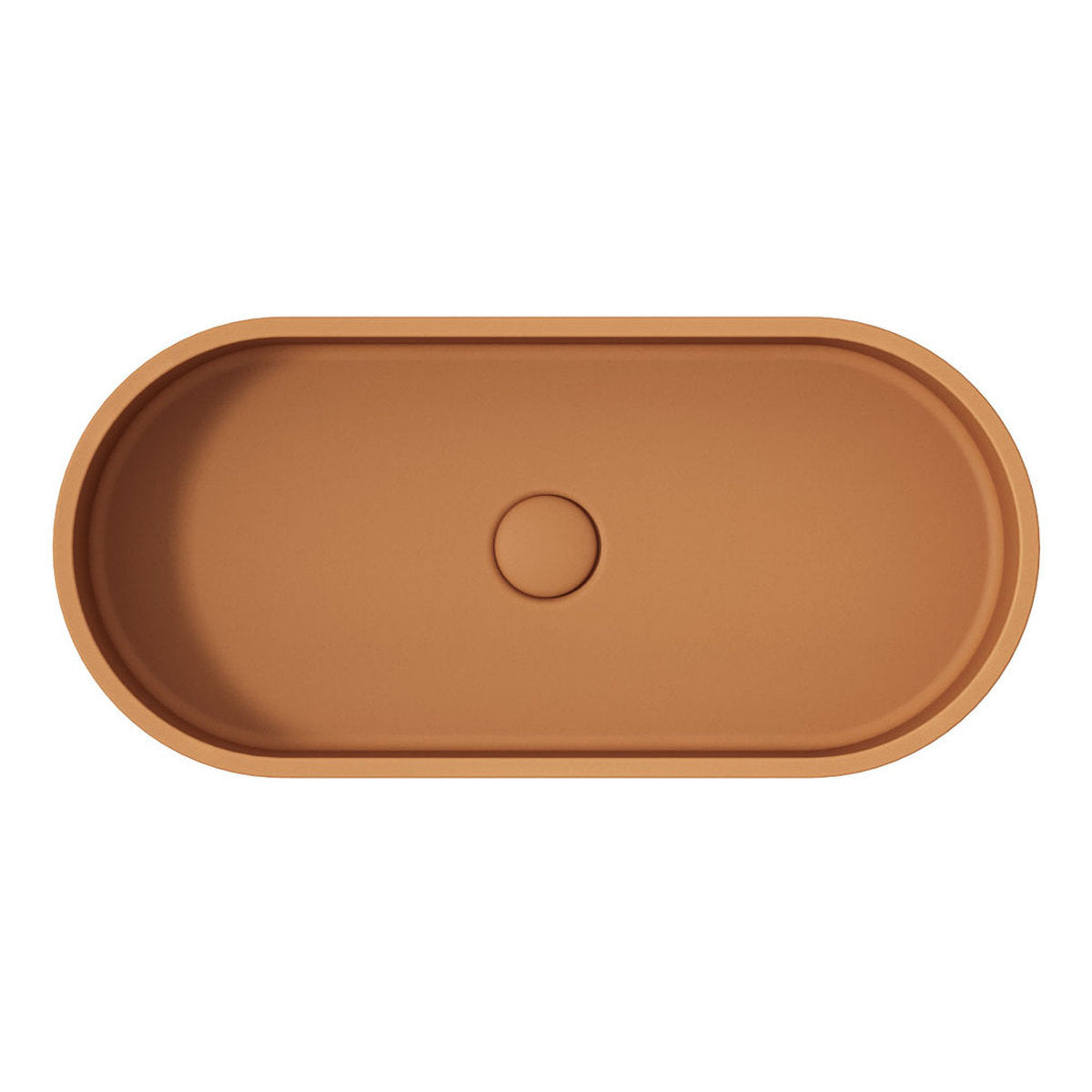 Fienza Jada Pill Concrete Above Counter Basin, Tuscan
