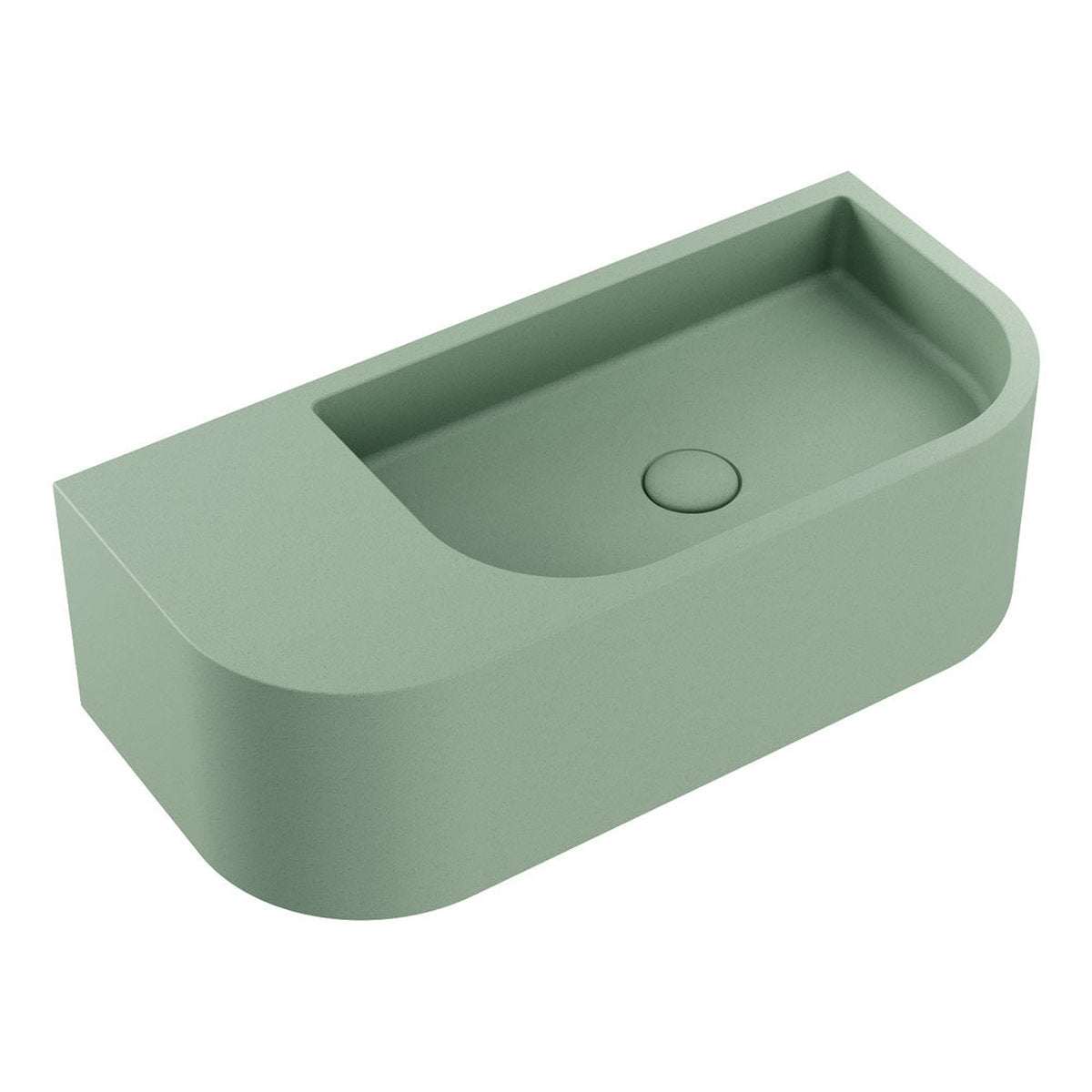 Fienza Blanca Concrete Wall Basin, Sage