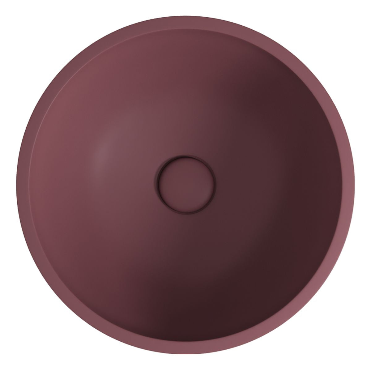 Fienza Alba Round Concrete Above Counter Basin, Mulberry