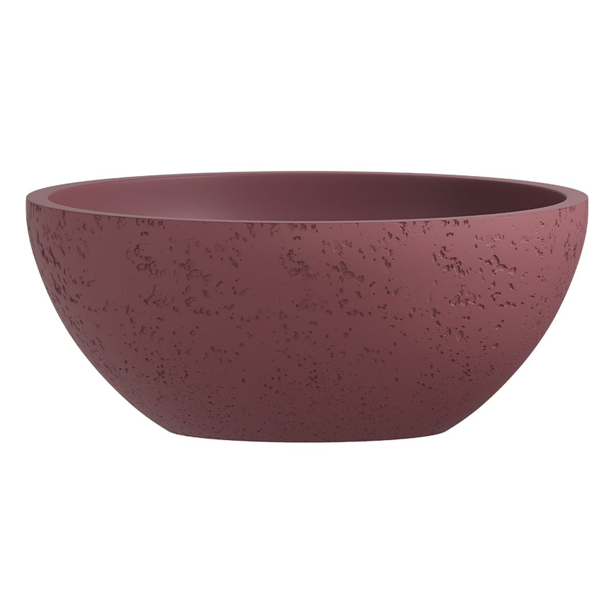 Fienza Alba Round Concrete Above Counter Basin, Mulberry