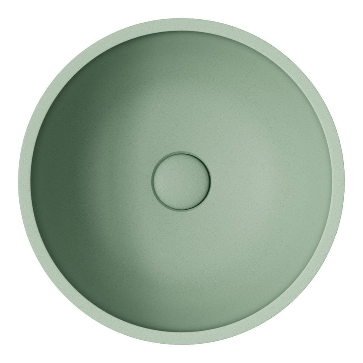 Fienza Alba Round Concrete Above Counter Basin, Sage