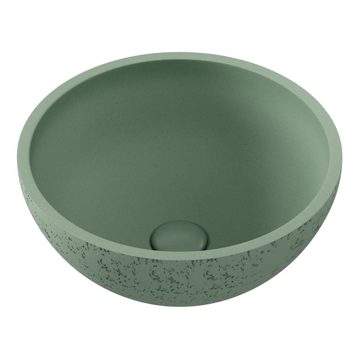 Fienza Alba Round Concrete Above Counter Basin, Sage