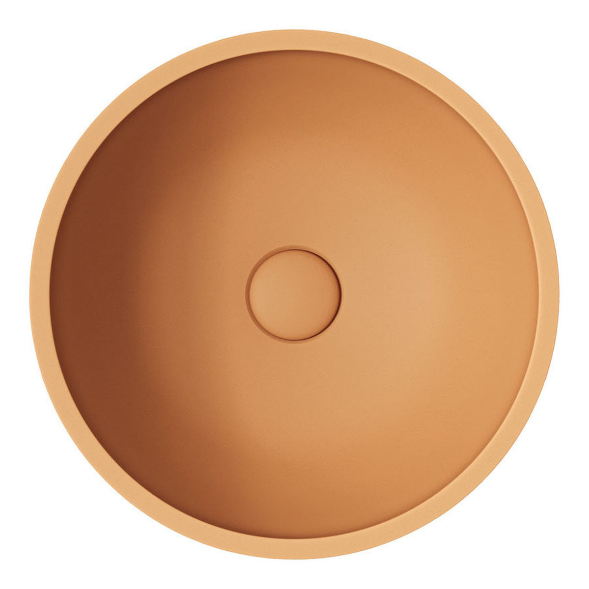 Fienza Alba Round Concrete Above Counter Basin, Tuscan