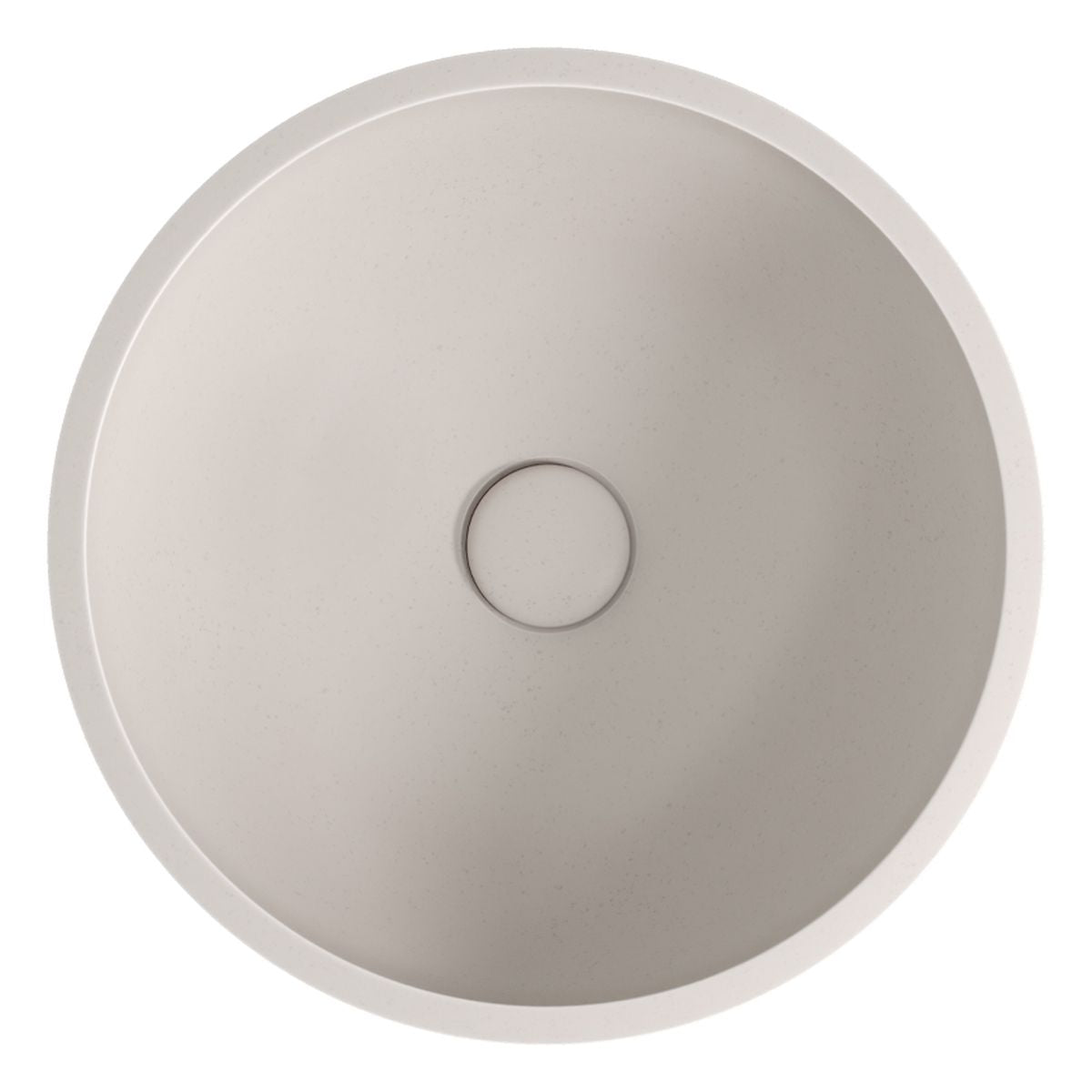 Fienza Alba Round Concrete Above Counter Basin, Vanilla