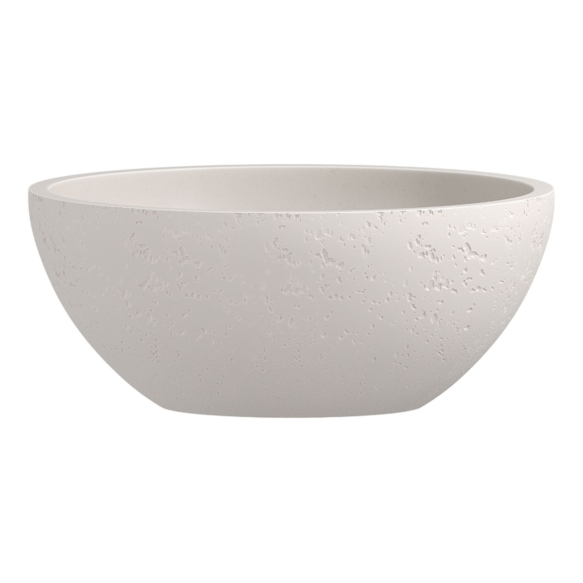 Fienza Alba Round Concrete Above Counter Basin, Vanilla