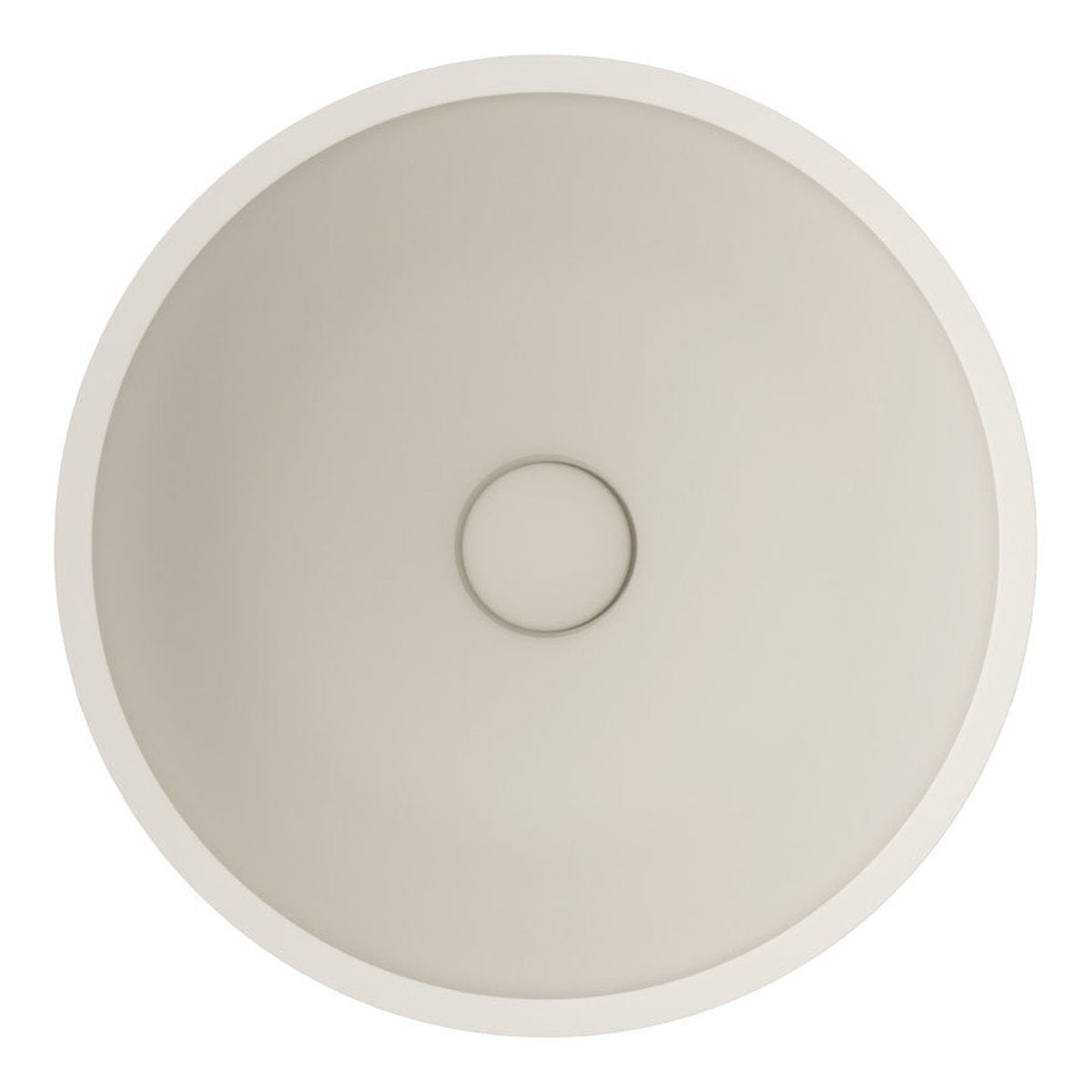 Fienza Alba Round Concrete Above Counter Basin, Warm White