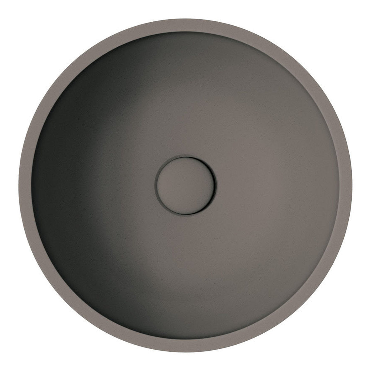 Fienza Alba Round Concrete Above Counter Basin, Warm Grey