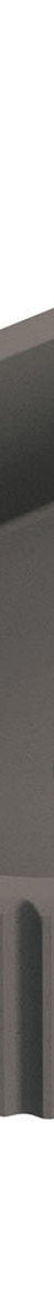 Fienza Valentina Fluted Arch Concrete Wall Basin, Warm Grey
