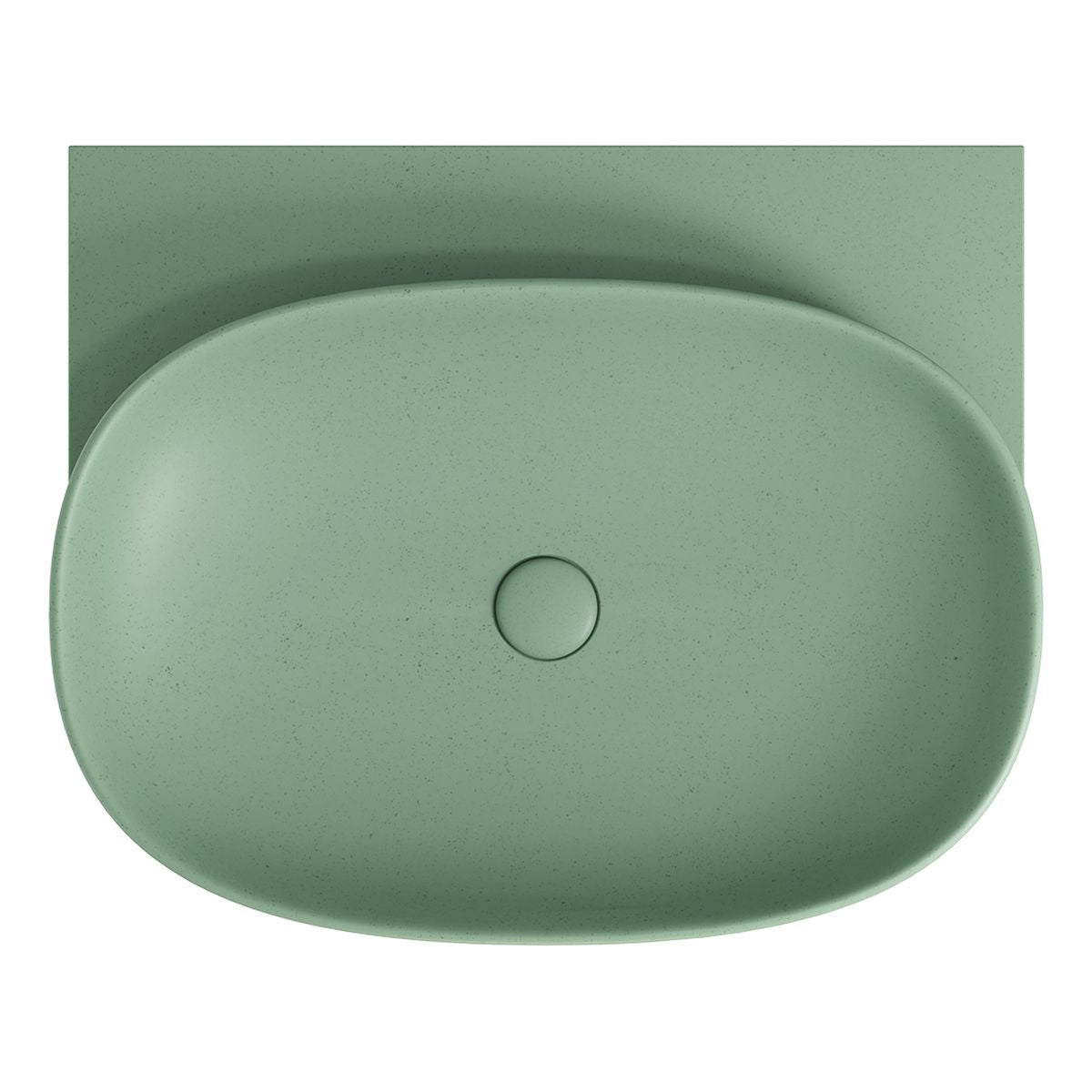 Fienza Paloma Pill Concrete Wall Hung Basin, Sage