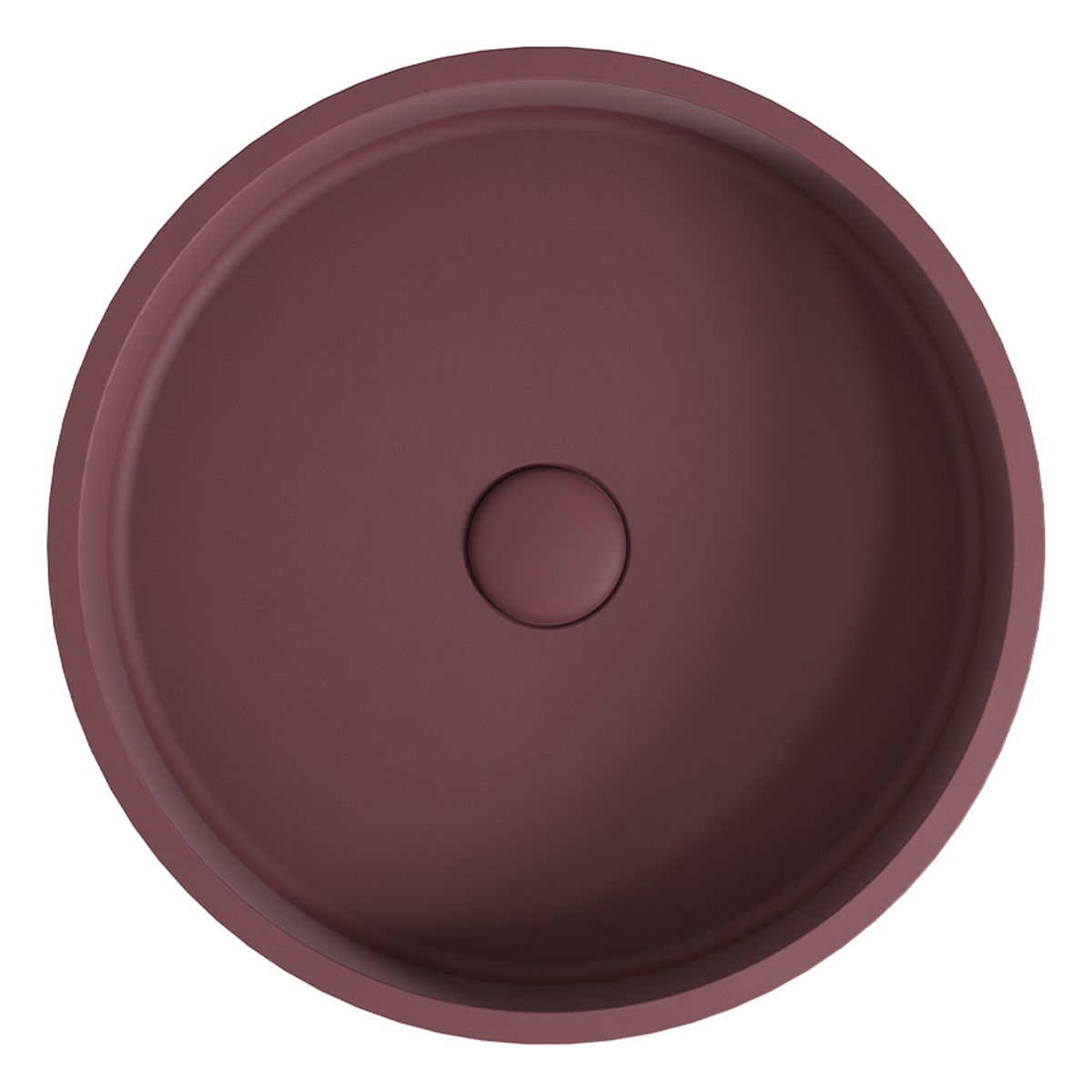 Fienza Jada Round Concrete Above Counter Basin, Mulberry