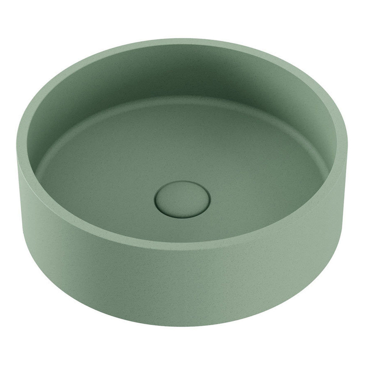 Fienza Jada Round Concrete Above Counter Basin, Sage