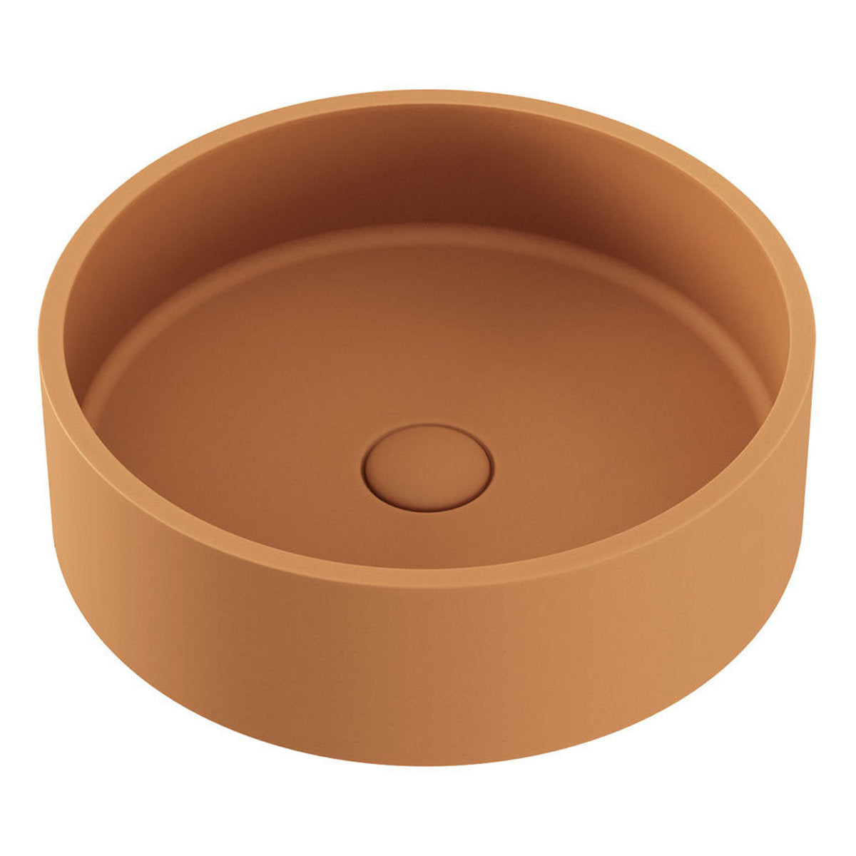Fienza Jada Round Concrete Above Counter Basin, Tuscan