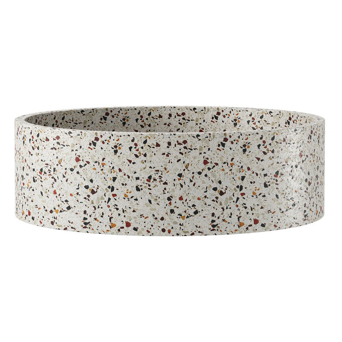 Fienza Jada Round Concrete Above Counter Basin, Terrazzo