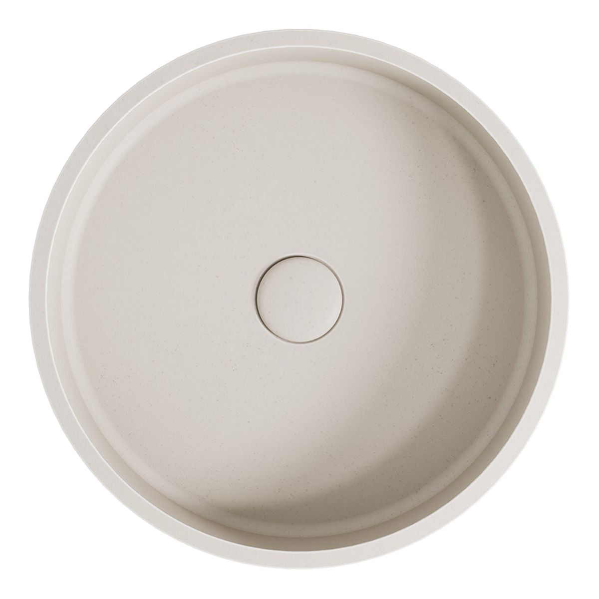 Fienza Jada Round Concrete Above Counter Basin, Vanilla