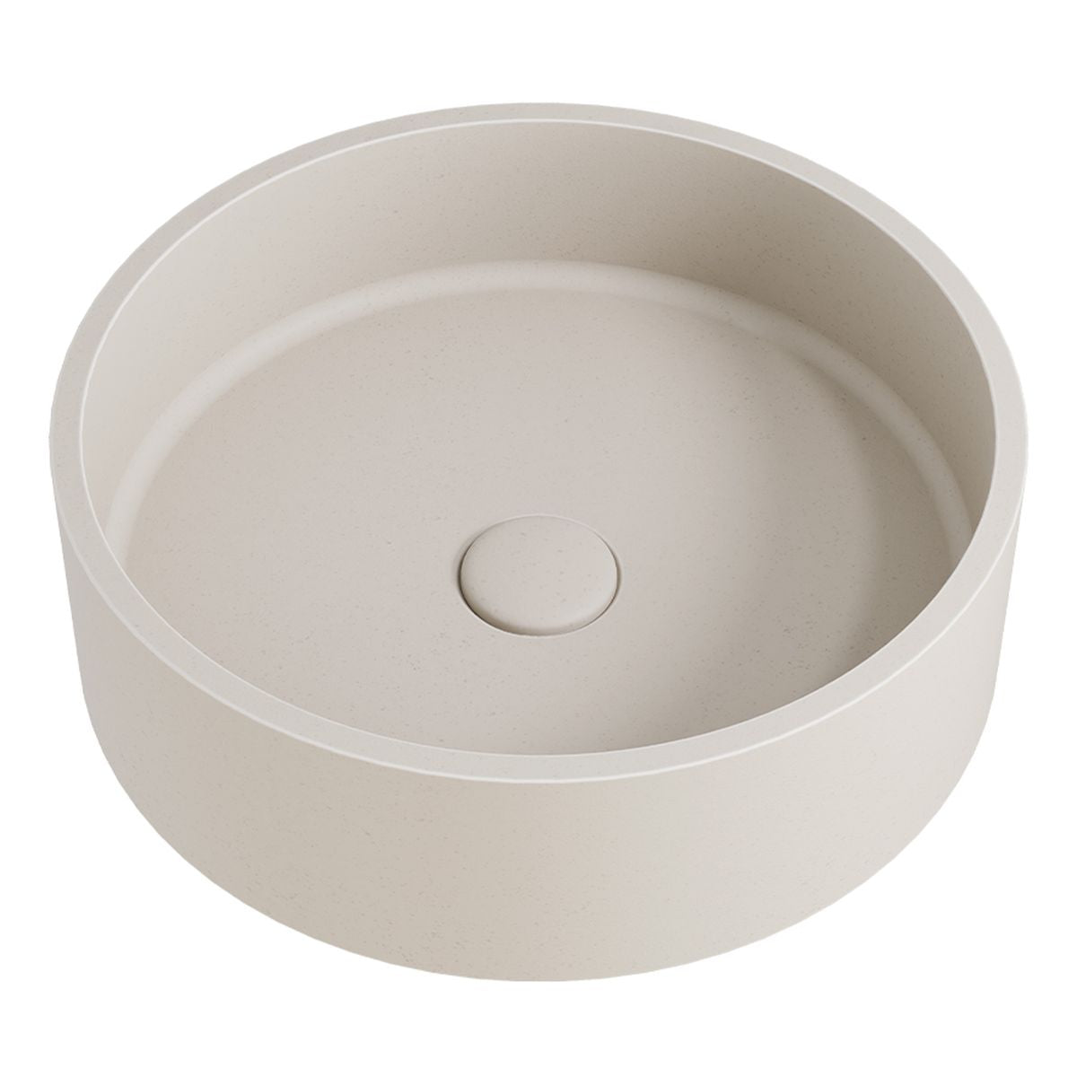 Fienza Jada Round Concrete Above Counter Basin, Vanilla