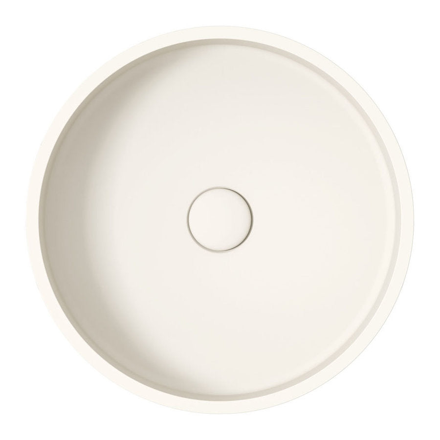 Fienza Jada Round Concrete Above Counter Basin, Warm White