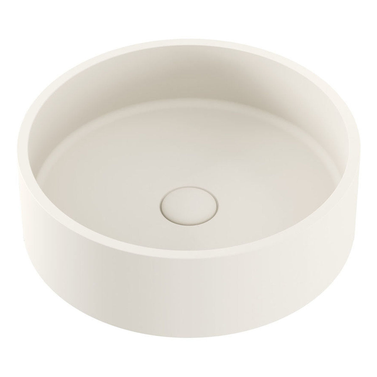 Fienza Jada Round Concrete Above Counter Basin, Warm White