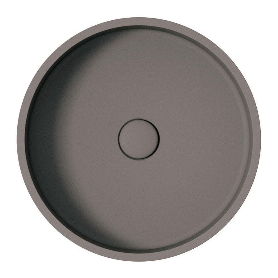 Fienza Jada Round Concrete Above Counter Basin, Warm Grey