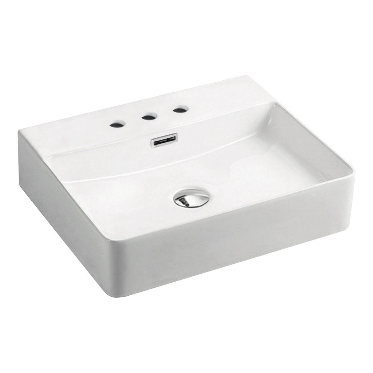Fienza Petra Above Counter Basin, 3 Tap Holes