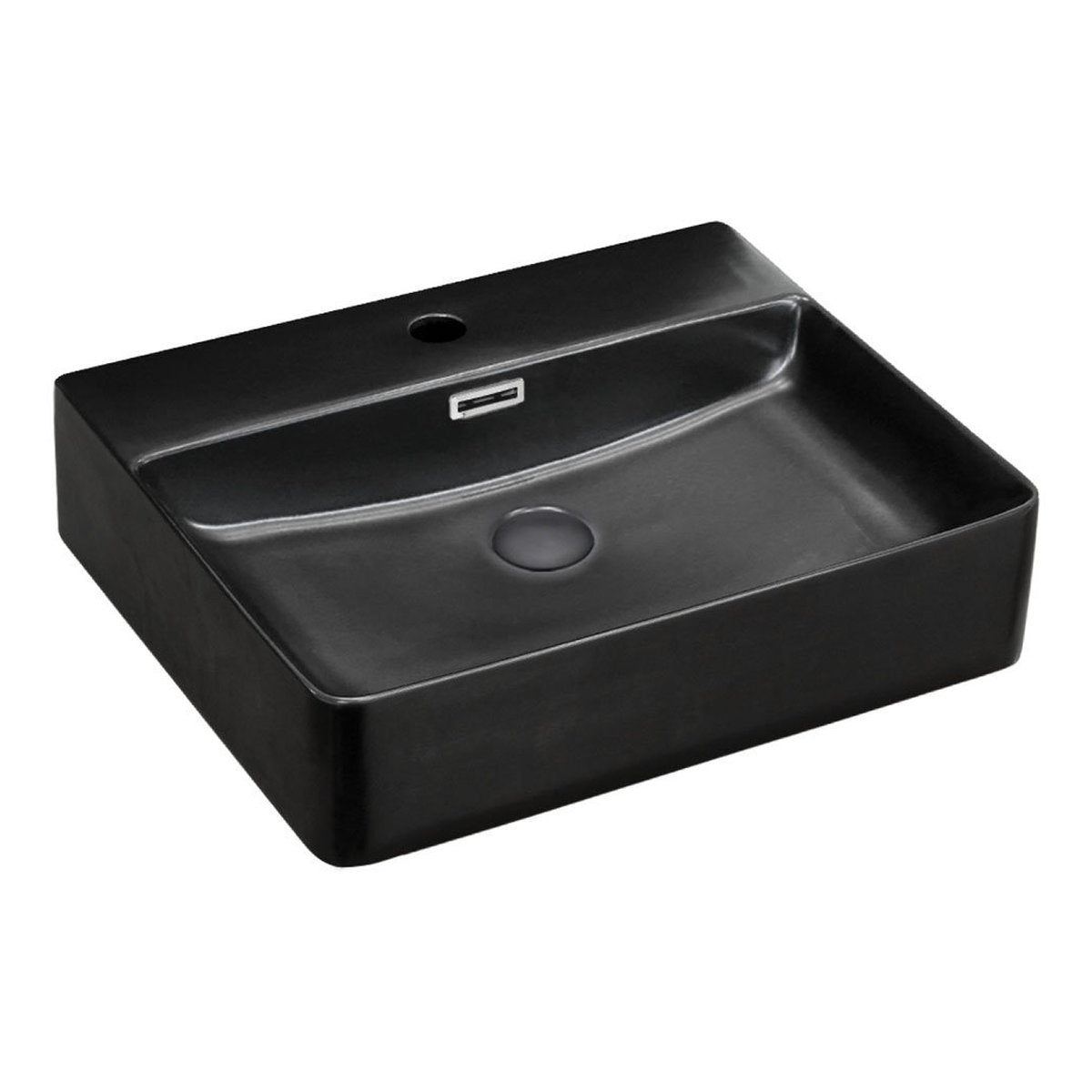 Fienza Petra Matte Black Above Counter Basin