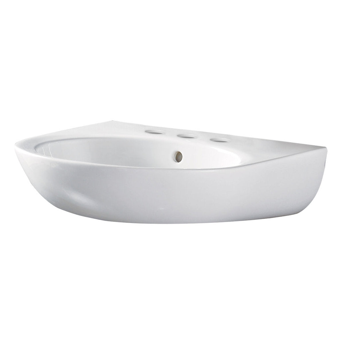Fienza Stella Care Wall Basin (No Shroud), 3 Tap Holes