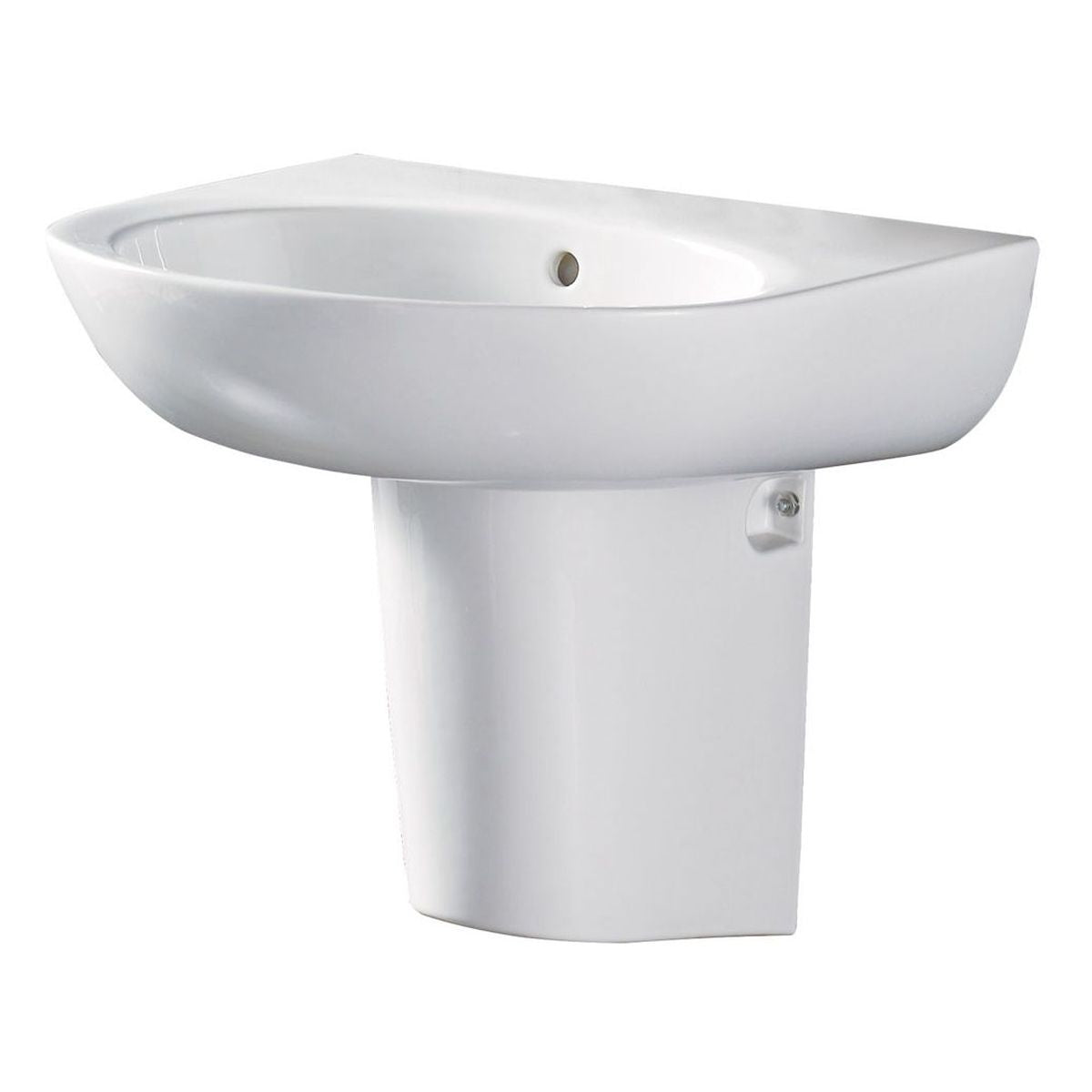 Fienza Stella Care Wall Basin, With Shroud, No Tap Hole